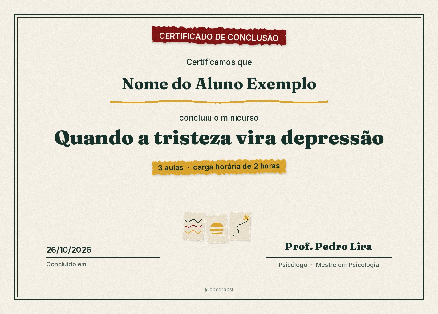 Prévia do certificado